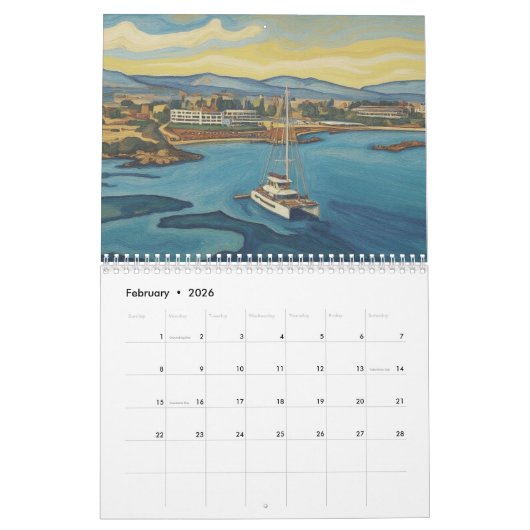 Paphos Impressions Calendar by PaphosLife カレンダー (2月 2026)