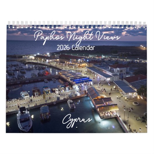 Paphos Night Views 2026 Calendar by Paphos Life カレンダー (カバー)