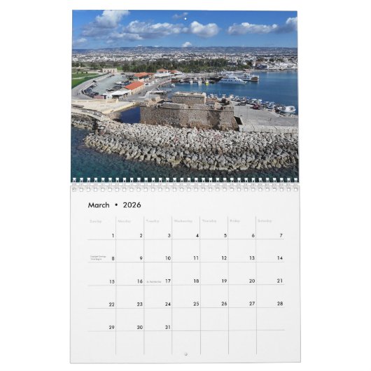 Paphos Views Calendar by PaphosLife カレンダー (3月 2026)