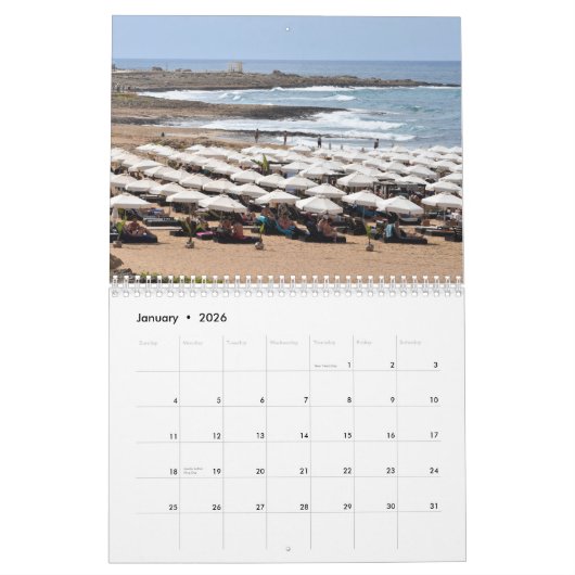 Paphos Views Calendar by PaphosLife カレンダー (1月 2026)