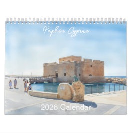 Paphos water colour style Calendar by PaphosLife カレンダー