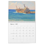 Paphos water colour style Calendar by PaphosLife カレンダー (2月 2027)