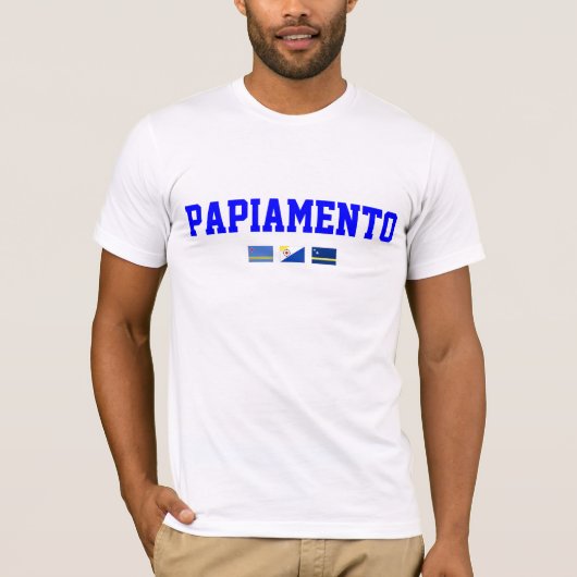 Papiamentoの基本的なアメリカ人S - 3XL Tシャツ (正面)