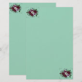 Papier à Lettres Botanique  Bouquet de Violettes 便箋 (正面/裏面)