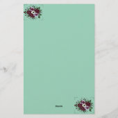 Papier à Lettres Botanique  Bouquet de Violettes 便箋 (裏面)