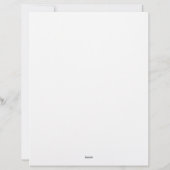 Papier à lettres fleur rose レターヘッド (裏面)