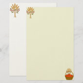 Papier à Lettres Panier de Citrouilles  便箋 (正面/裏面)