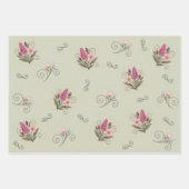 Papier cadeau à plat, lot de 3 ラッピングペーパーシート (正面3)