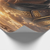 Papier cadeau Epic Lion and Warrior Sunset ラッピングペーパー (角)