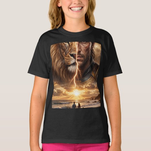 Papier cadeau Epic Lion and Warrior Sunset Tシャツ (正面)
