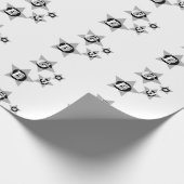 Papier cadeau étoile grise / Grey paper gift ラッピングペーパー (角)