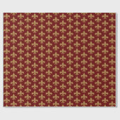 Papier Cadeau fleur de lys ラッピングペーパー (フラット)