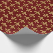 Papier Cadeau fleur de lys ラッピングペーパー (角)