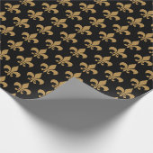 Papier Cadeau fleur de lys ラッピングペーパー (角)