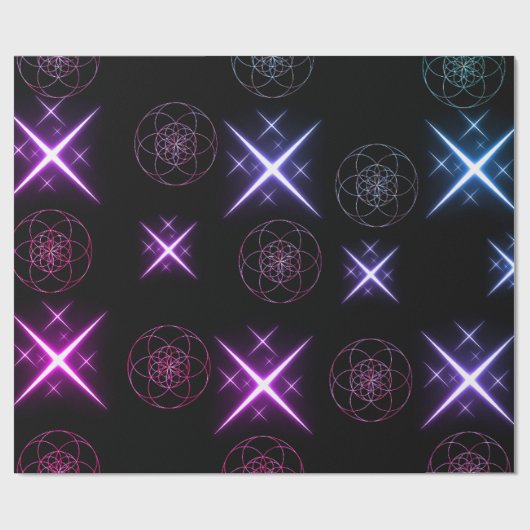 papier cadeau fleur de vie  ラッピングペーパー (フラット)