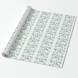 Papier Cadeau Fleurs Bleues ラッピングペーパー