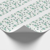 Papier Cadeau Fleurs Bleues Botanique ラッピングペーパー (角)