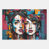 Papier Cadeau LGBTQ ラッピングペーパーシート (正面3)