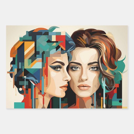 Papier Cadeau LGBTQ ラッピングペーパーシート (正面)