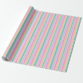 Papier Cadeau lignes couleurs pastels 2 ラッピングペーパー (アンロールド)
