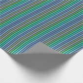Papier Cadeau lignes couleurs pastels 3 ラッピングペーパー (角)