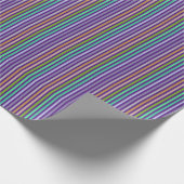 Papier Cadeau lignes couleurs pastels 4 ラッピングペーパー (角)