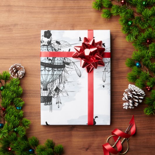 Papier Cadeau Montgolfière ラッピングペーパー (クリスマスギフト)