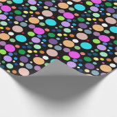 Papier Cadeau motif rond ラッピングペーパー (角)