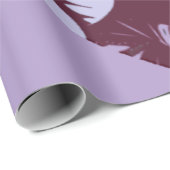 Papier cadeau Saint-Valentin Cœur de Violettes ラッピングペーパー (ロールコーナー)