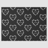 Papier de soie de mariage chic noir et blanc 薄葉紙 (正面)