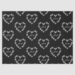 Papier de soie de mariage chic noir et blanc 薄葉紙