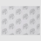 Papier de soie fantaisie Bébé éléphant et Lac  薄葉紙 (正面)