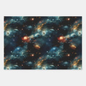 Papier d'emballage coloré espace ラッピングペーパーシート (正面3)