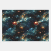 Papier d'emballage coloré espace ラッピングペーパーシート (正面2)