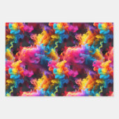 Papier d'emballage coloré motif abstrait  ラッピングペーパーシート (正面2)