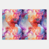 Papier d'emballage coloré motif abstrait  ラッピングペーパーシート (正面3)