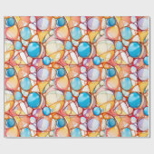 Papier d'emballage coloré motif abstrait - Chic & ラッピングペーパー (フラット)