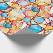 Papier d'emballage coloré motif abstrait - Chic & ラッピングペーパー (角)