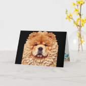 PAPIER MIRAGEレッドチャウ カード (黄色い花)