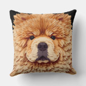 PAPIER MIRAGEレッドチャウ クッション (裏面)