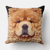 PAPIER MIRAGEレッドチャウ クッション (正面)