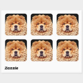 PAPIER MIRAGEレッドチャウ スクエアシール (シート)