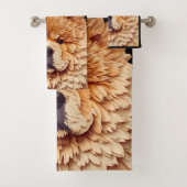 PAPIER MIRAGEレッドチャウ バスタオルセット (インサイチュ)