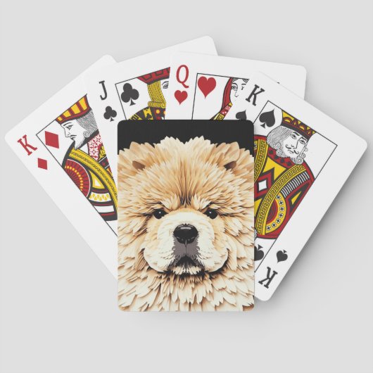 PAPIER MIRAGE Cream Chow トランプ (裏面)