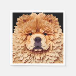 PAPIER MIRAGE Red Chow スタンダードカクテルナプキン