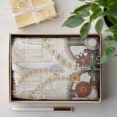 PAPIER MOUSSELINE- Steampunk Striped Flowers 薄葉紙 (ギフト)