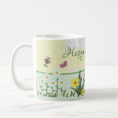 Papierfrühling Ostern  コーヒーマグカップ (左)