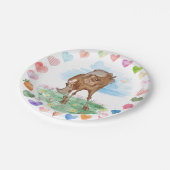 Papierteller mit Pferdebild, Ponymotiv ペーパープレート (アングル)