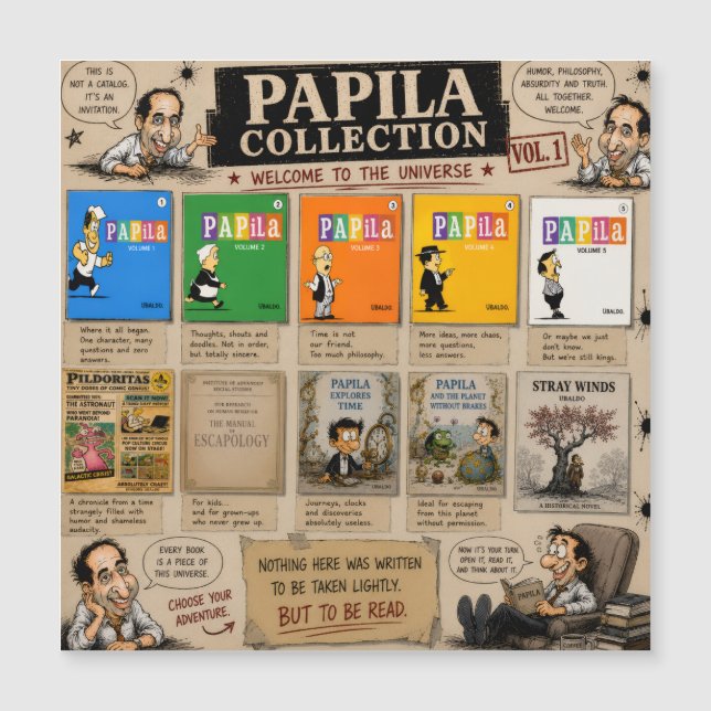 Papila Collection Magnet – 5" × 5"  (正面)