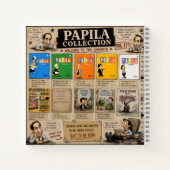Papila Collection Spiral Notebook – 8.5" × 8.5" ノートブック (裏面)